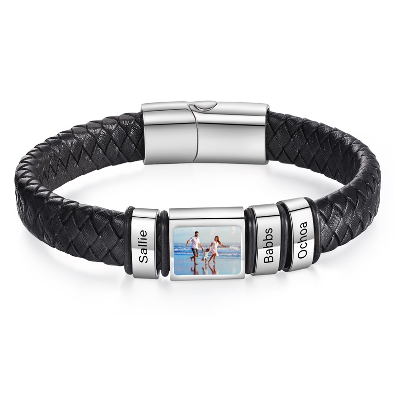 Men'S Grooming Pictures - Custom Photo Bracelet for Men Personalized