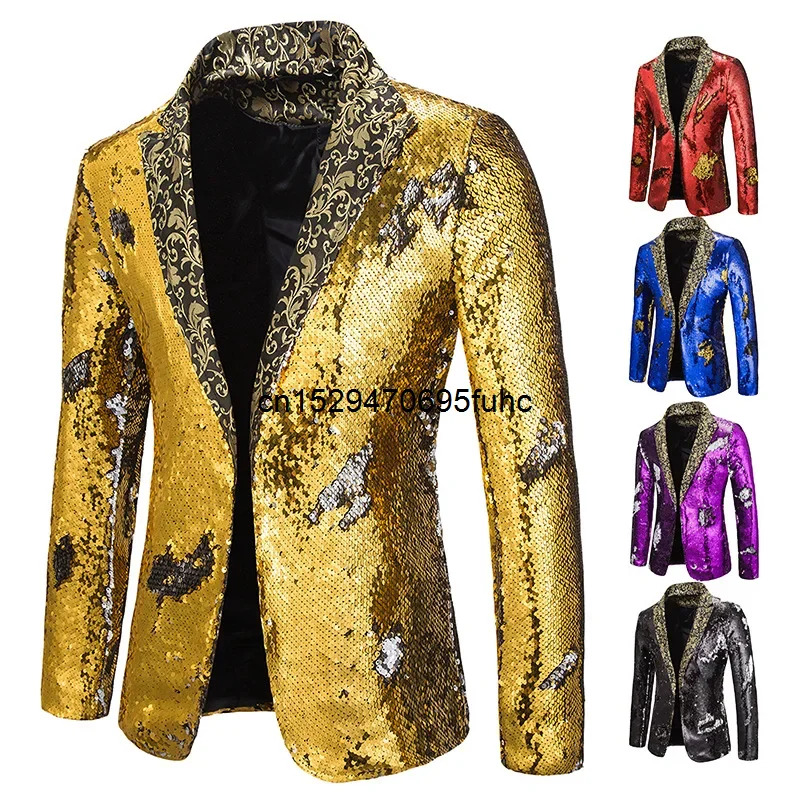 2025 aaa Blazer Shiny Sequin S - огляд і ціна Men'S Grooming Club
