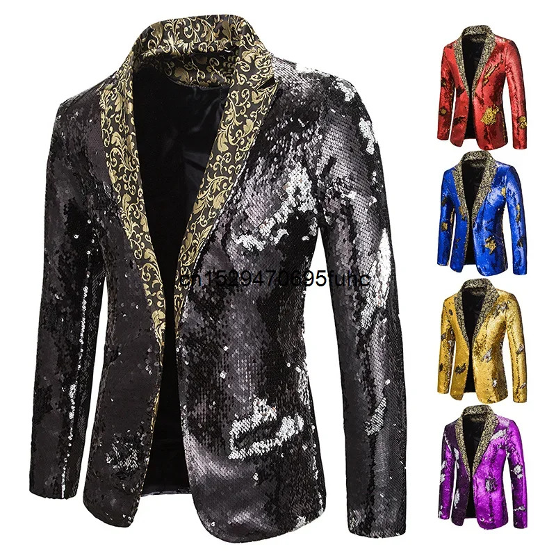 2025 aaa Blazer Shiny Sequin S - огляд і ціна Men'S Grooming Club