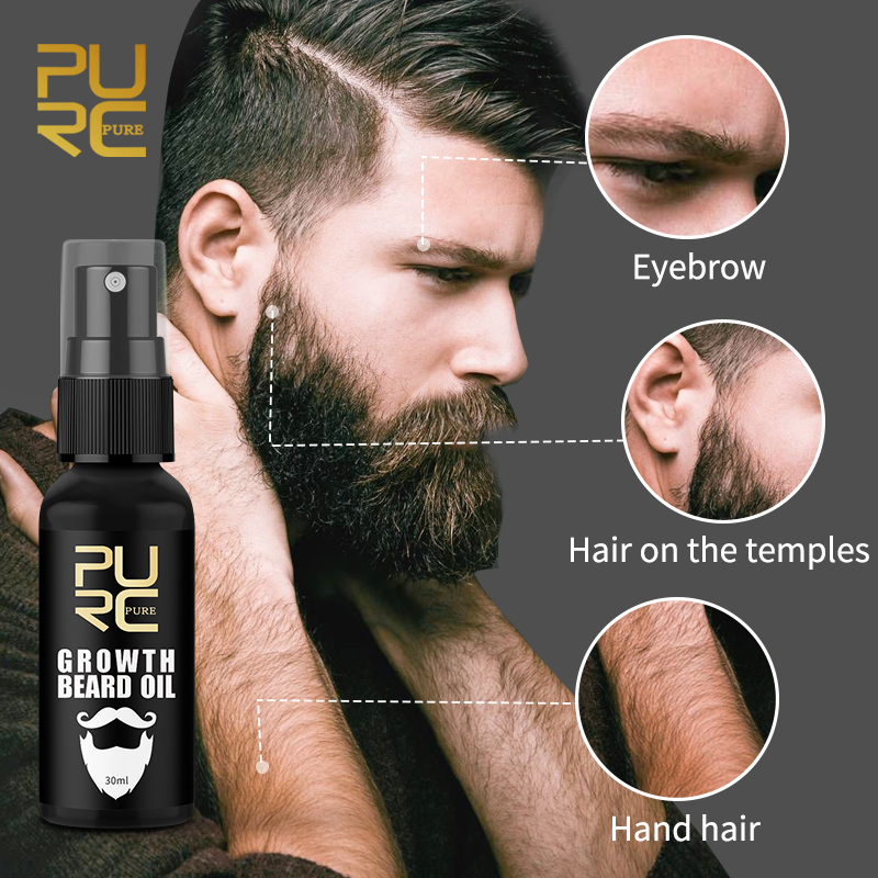 PURC Beard Growth Oil for Men  - огляд і ціна Men'S Grooming Tonic