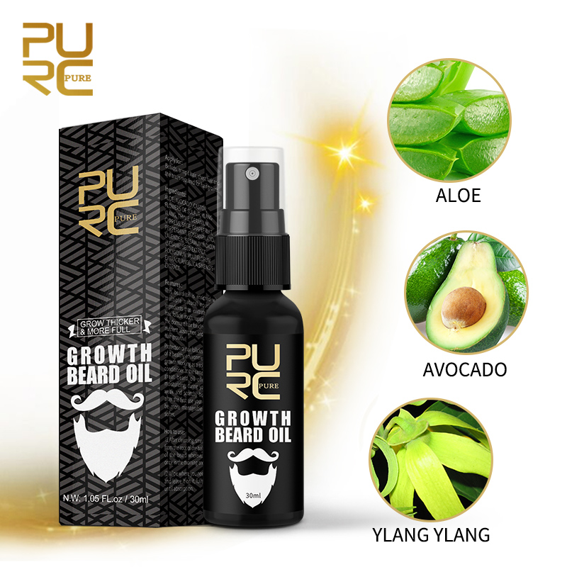 PURC Beard Growth Oil for Men  - огляд і ціна Men'S Grooming Tonic