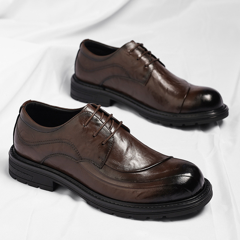 Brown Burnished Genuine Leathe - огляд і ціна Men'S Grooming Daily