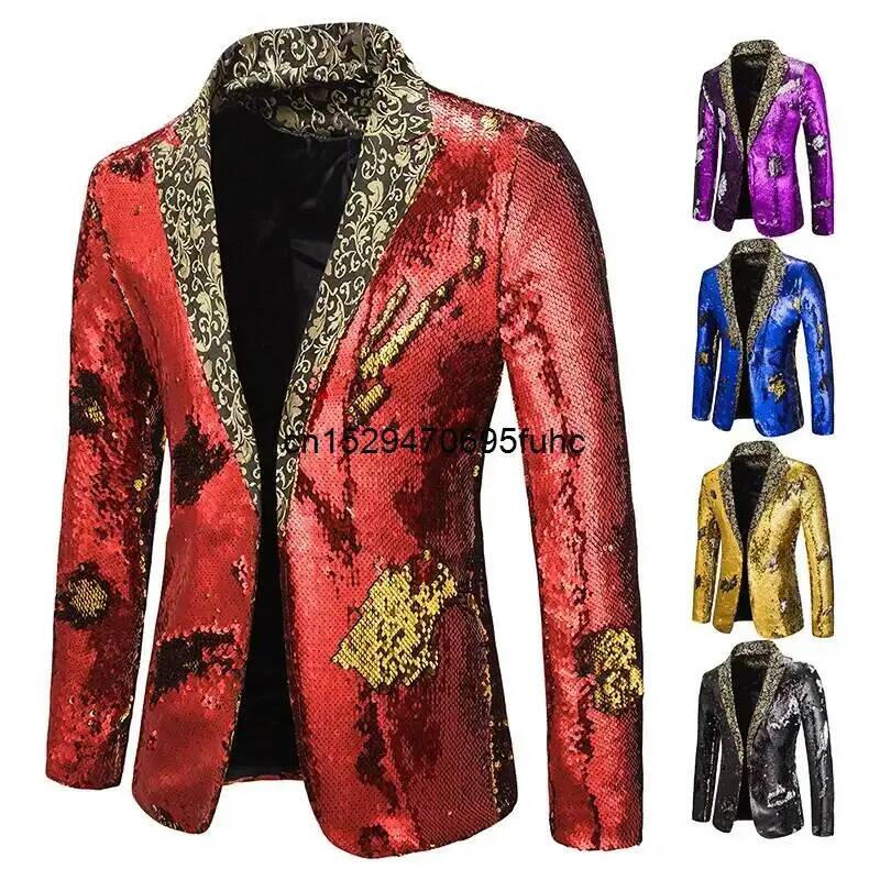 Men Blazer Shiny Sequin Shawl  - огляд і ціна Men'S Grooming Club
