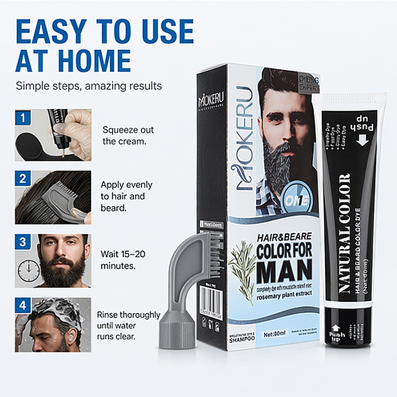 Hair Dye Shampoo, Beard and Ha - огляд і ціна Men'S Grooming Tonic