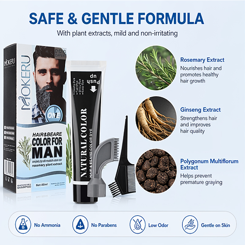 Hair Dye Shampoo, Beard and Ha - огляд і ціна Men'S Grooming Tonic