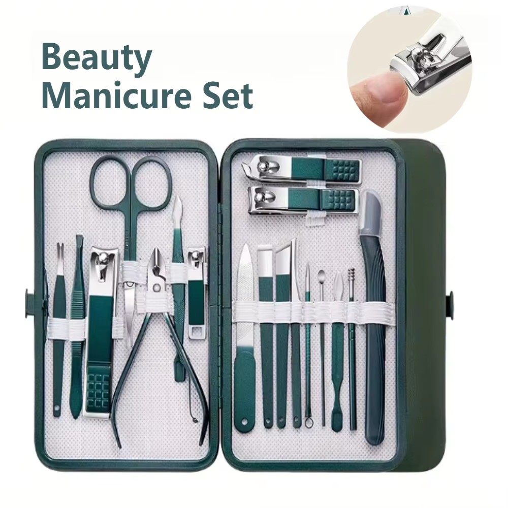 4/7/10/12/18 Pcs Manicure Set  - огляд і ціна Nail Care Kit Mens