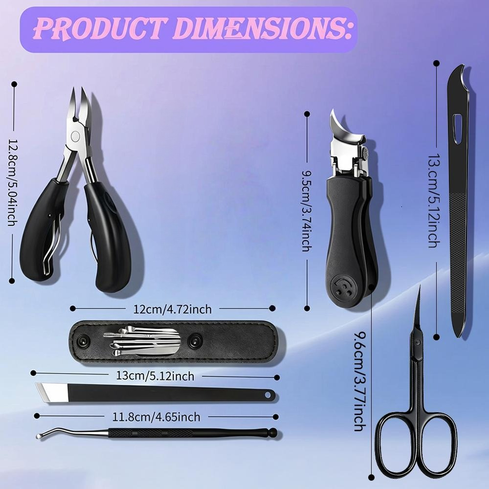 1/12PCS Professional Nail Care - огляд і ціна Nail Care Kit Mens