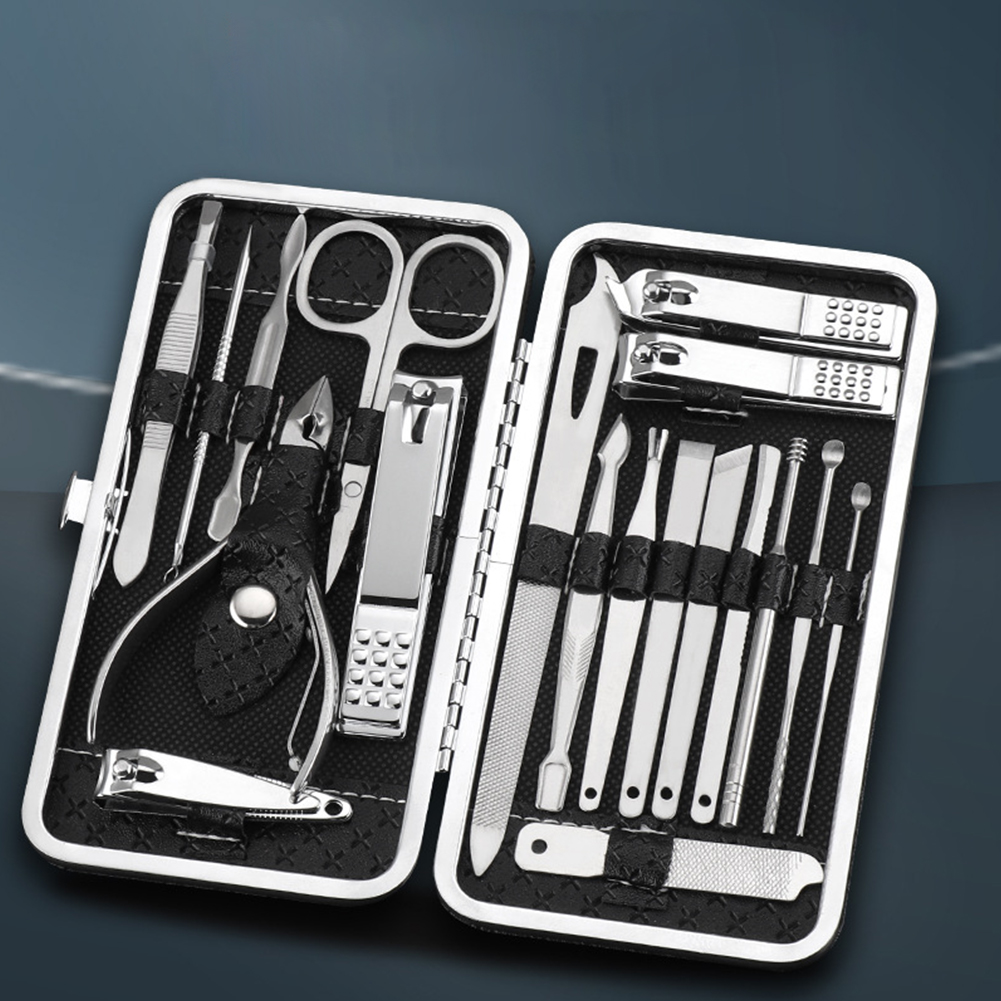 19Pcs Fingernail and Toenail C - огляд і ціна Nail Care Kit Mens
