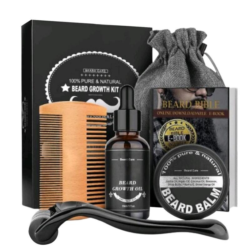 5pcs Men Beard Barba Grooming  - огляд і ціна Men'S Grooming Tonic