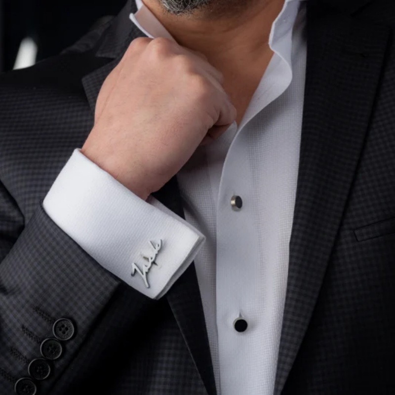 Custom Name Cufflinks 18K Gold - огляд і ціна Men'S Grooming & Health Made Simple