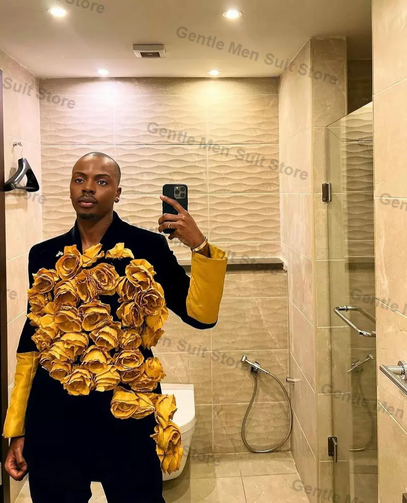 Yellow Black Men Suits Set 2 P - огляд і ціна Men'S Grooming & Health Made Simple