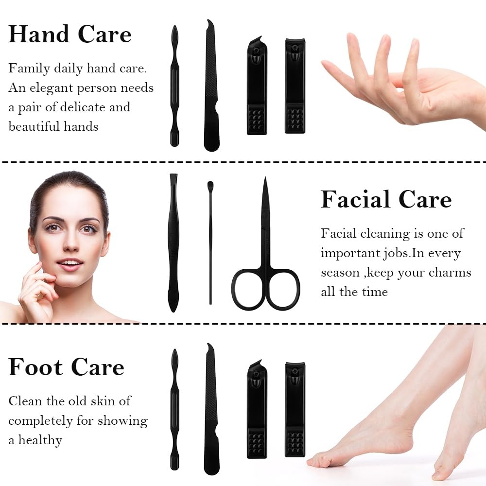 8-in-1 Manicure Kit for Men: S - огляд і ціна Nail Care Kit Mens